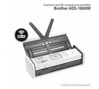 Brother ADS-1800W Scanner ADF 1200 x 1200 DPI A4 Blanc
