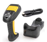 Scanner sans Fil Detepo | USB & Bluetooth | 3 Modes | Base Intelligente | Ergonomique | Batterie Rechargeable 1500mAh | Portée 70m | Lecteur QR & Codes-Barres