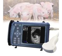 Scanner vétérinaire portable portable B-Ultra avec sonde 3,5 MHz pour détection de grossesse chez les porcs, truies, chèvres et moutons