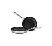 SCANPAN - Set Haptiq 20 et 28 cm antiadhésif en acier inoxydable