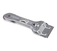 Scanpart 1100000017 Verre Céramique Spatule pour le nettoyage des surfaces de cuisson/Manche Ergonomique avec fonction Rideaux/argenté