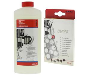ScanPart Détartrant 1 litre pour machines à pression + 10 pastilles pour nettoyer les machines à café