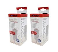 ScanPart Filtre à Eau pour Machine à Café Lot de 2 Cartouches Filtration 50L Réduction du Chlore et Métaux Améliore le Goût du Café Remplacement Recommandé Tous les 2 Mois