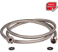 Scanpart Rallonge de robinet de haute qualité 3 m, tresse inox, KTW-A, 115 bar - Pour l'eau potable dans les systèmes de refroidissement ou les machines à café