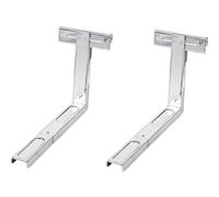 Scanpart Support mural pour micro-ondes Support pour micro-ondes Argent, pack de 2