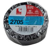 Scapa France - Ruban Adhesif Pvc Noir 19Mm X20M
