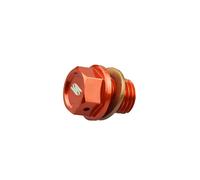 SCAR Bouchon Vis de Vidange Aimanté compatible avec KTM SX SXF EXC EXC TPI EXCF 50 65 85 125 150 250 300 350 450 500 00-23 - Orange