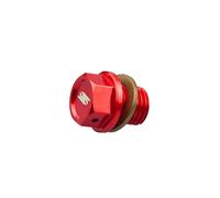 SCAR Bouchon Vis de Vidange Aimanté compatible avec KTM SX SXF EXC EXC TPI EXCF 50 65 85 125 150 250 300 350 450 500 HUSQVARNA TC TE TEi TX FE FC FX FS GASGAS MC MCF EC ECF EX EXF 00-23 - Rouge