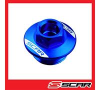 SCAR Bouchon vis carter huile moteur Compatible avec HONDA CR CR-F CRFX CBR 125 150 250 450 500 600 1000 CRF250R CRF450R KLX 90-25 - Bleu