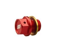 SCAR Bouchon Vis de Vidange Aimanté compatible avec KTM SX SXF EXC EXC TPI EXCF 50 65 85 125 150 250 300 350 450 500 HUSQVARNA TC TE TEi TX FE FC FX FS GASGAS MC MCF EC ECF EX EXF 00-25 - Rouge