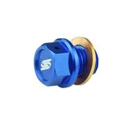 SCAR Bouchon Vis de Vidange Aimanté compatible avec KTM SX SXF EXC EXCF 50 65 85 125 150 250 300 350 450 500 00-26 HUSQVARNA TC TE TX FE TC FC FX FS 501 14-26 GASGAS MC MCF EC ECF EX EXF 21-26 - Bleu
