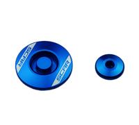 SCAR Bouchons carter moteur latéraux bleu