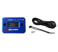 SCAR Compteur d'heures filaire avec Velcro bleu