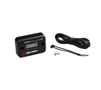 SCAR Compteur d'heures filaire avec Velcro noir