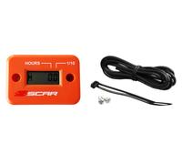 SCAR Compteur d'heures filaire avec Velcro orange