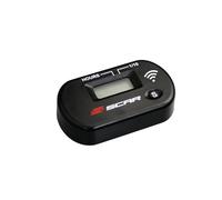 SCAR Compteur d'heures horaire sans fil vibration Moto Cross Enduro Quad Moto Compatible avec YAMAHA KTM HONDA KAWASAKI SUZUKI HUSQVARNA BETA SHERCO GASGAS - Noir