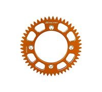 SCAR Couronne aluminium alu anti boue compatible avec KTM 85 SX 04-22, orange - 50 dents