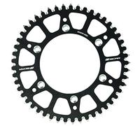 SCAR Couronne aluminium alu anti boue Compatible avec KTM SX SXF EXC EXCF XC XCW XCF XCFW 125 150 250 300 350 450 500 HUSQVARNA TC FC TX TE FE FX GASGAS MC MCF EC ECF 93-25, Noir - 51 dents