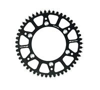 SCAR Couronne aluminium alu anti boue Compatible avec KTM SX SXF EXC EXCF XC XCW XCF XCFW 125-500 93-26 HUSQVARNA TC FC TX TE FE FX 14-26 GASGAS MC MCF EC ECF 22-26, Noir - 51 dents