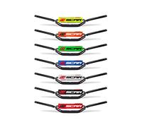 SCAR Guidon Moto Cross 22mm - Bas - Alu Street Roadster Hornet CB Bandit GSR Z750 - Mousse bleue