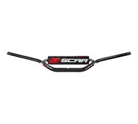 Scar Guidon Moto Cross S2 Low 22 mm – Bas Alu – Mousse noire