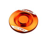 SCAR Kit bouchons moteur couvercle allumage Compatible avec KTM SXF EXCF EXC 250 350 450 12-22 - Orange