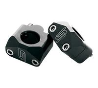 SCAR Kit Pontets Adaptateur Universel Diamètre Ø 22 à 28 - Moto Cross Enduro Quad Moto - Noir