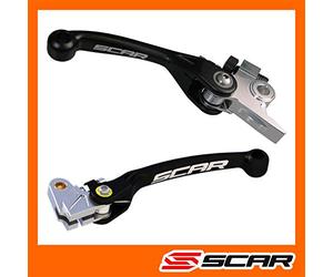 SCAR Leviers de frein + embrayage flex retournable Combo Compatible avec KTM BREMBO SX SXF EXC 250 350 450 05-13
