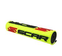 SCAR Mousse de Guidon 22 3D avec Barre Moto Cross Quad Dirt Bike Enduro Supermotard - Jaune fluo