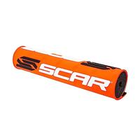 SCAR Mousse de Guidon 22 3D avec Barre Moto Cross Quad Dirt Bike Enduro Supermotard - Orange fluo
