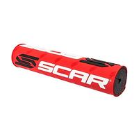 SCAR Mousse de Guidon 22 3D avec Barre Moto Cross Quad Dirt Bike Enduro Supermotard - Rouge