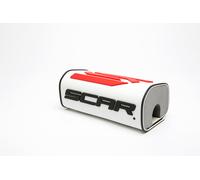 SCAR Mousse de Guidon 28 3D sans barre Moto Cross Quad Dirt Bike Enduro Supermotard - Blanc