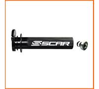 SCAR Poignée barillet de gaz accélérateur alu roulement Compatible avec KTM SX SXF EXCF EXC TPI 125 250 300 350 450 500 16-26 HUSQVARNA TC TX TE FC FE FX 501 16-26 GASGAS MCF EC ECF 16-26 - Noir