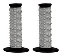 Poignées Scar X2R Dual Density Full Diamond-Gris/Noir Pour Moto Pièces
