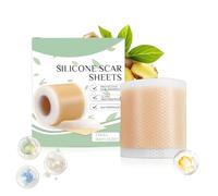 Scar Removal Silicone Patches | Medical Grade Silicone Scar Sheets | 4inches Skin Care Patches | Face Tape Improve The Appearance of Scars Stretch Marks and for All Skin Types