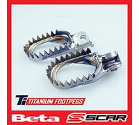 SCAR Repose cale pied Titane Anti Boue Compatible avec BETA RR 250 300 350 390 430 480 20-22