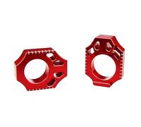 SCAR Tendeurs de chaine Roue Compatible avec HONDA CR 125 CRF 250 450 CRFX CR125 CR250 CRF250R CRF450R CRFL 02-25 - Rouge