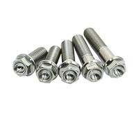 SCAR Vis en Titane M6 - Tête hexagonale à embase 10 12 15 18 20 25 28 30 35 40 45 50 55 60 65 70 75 80mm - 75mm