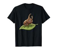 Scarabée de rhinocéros sur Feuille Verte pour Enfants T-Shirt