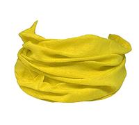 Scarf Shack Unisexe sans couture multifonctionnel chapeaux bandana écharpe - tube élastique magique bandeau guêtre balaclava Snood masque facial résidence UV (Jaune)