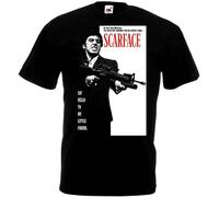 Scarface Al Pacino Movie Poster Men T Shirt Black C Size M