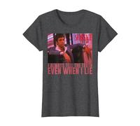 Scarface I Always Tell The Truth Even When I Lie T-Shirt, Femme, Chiné Foncé, XXL