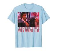 Scarface I Always Tell The Truth Even When I Lie T-Shirt, Homme, Bleu Céleste, M