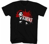 Scarface Men's T-Shirt Black Graphic Unisex Tee Shirt M