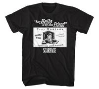 Scarface Movie Quotes I Ain't No Cock A Roach Al Pacino Men's T Shirt Mafia Black3XL