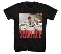 Scarface Movie Tony Montana with Loads of C Men's T Shirt Black XXL