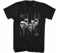 Scarface Sliced Adult T Shirt Casual Graphic Short Sleeve Tops Black M