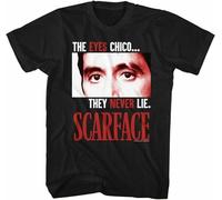 Scarface The Eyes Never Lie Adult T Shirt Manches Courtes(Large)