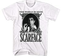 Scarface The World is Mine Crime Movie Al Pacino As Tony Montana Adult T-Shirt White L