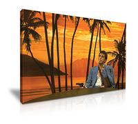 Scarface Tony Montana Impression sur toile 76 x 50 cm